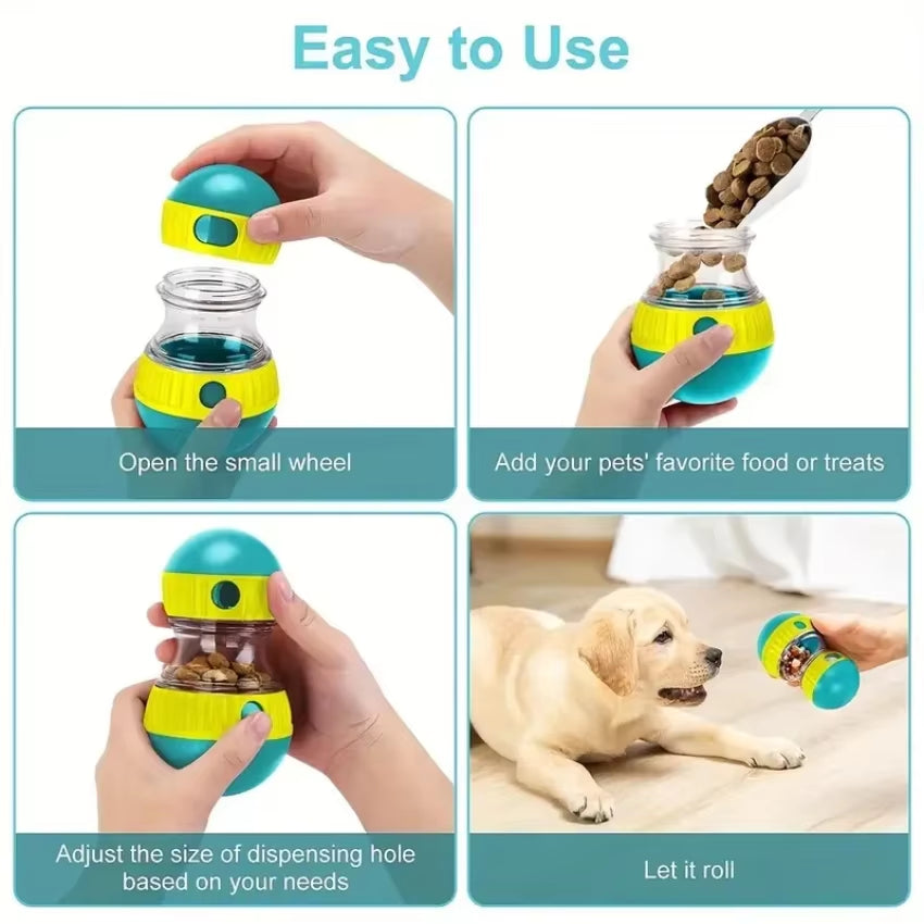 Juguete dispensador interactivo de golosinas para perros